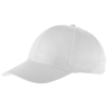 Watson 6 panel cap in white-solid