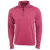 Taza knit quarter zip in heather-red