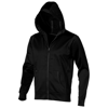 Moresby Hooded Full Zip Sweater in black-solid