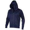 Moresby Hooded Full Zip Sweater in navy