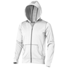 Moresby Hooded Full Zip Sweater in white-solid