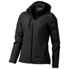 Smithers fleece lined ladies Jacket in black-solid