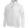 Signal reflective packable jacket in white-solid