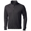 Mani power fleece full zip Jacket in black-solid