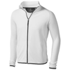 Brossard micro fleece full zip Jacket in white-solid