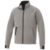 Notch knit jacket in heather-grey
