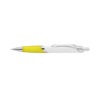 Ovale Ballpen in white-yellow