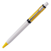 Raja Colour Ballpen in white-yellow