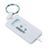 Tyre Tread Gauge Keyring in white