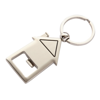 House Shaped Keyring/Bottle Opener - Silver/Silver in silver-silver