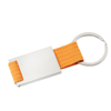 Kinder Keyring in silver-orange