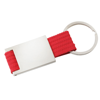 Kinder Keyring in silver-red