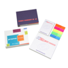 3 In 1 Combi Set (2 Sticky Note Pads) in white-multi-coloured
