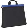 Swale Document Bag in black-and-royal