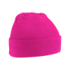 Acrylic Knitted Hat in fuchsia