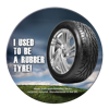 Tyre Brite-Mat® Coaster in round