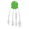 Octopus 2 - Digital Print Multi Charging Cable in green