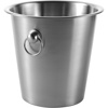 Steel champagne bucket in silver