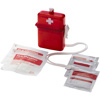 Waterproof first aid kit in red