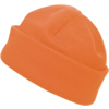 Fleece hat. in orange