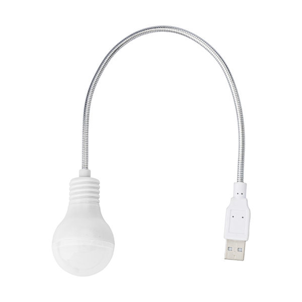 Plastic computer lamp in white