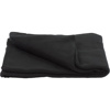 Fleece travel blanket in black
