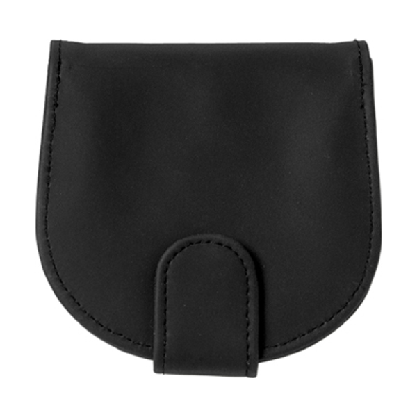 PVC coin purse. in black