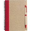 Recycled notebook. in red