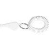 Whistle with wrist cord in white