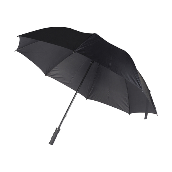 Polyester umbrella. in black