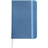 A6 Notebook with a soft PU cover in light-blue