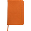 A6 Notebook with a soft PU cover in orange