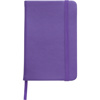 A6 Notebook with a soft PU cover in purple