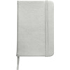 A6 Notebook with a soft PU cover in silver