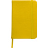 A6 Notebook with a soft PU cover in yellow