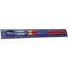 30cm Plastic ruler with two pencils. in blue