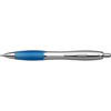 Cardiff ballpen with silver barrel. in light-blue
