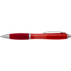 Newport ballpen with blue ink. in red