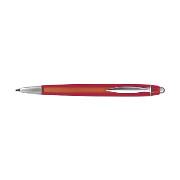 Rimini ballpen with blue ink. in red