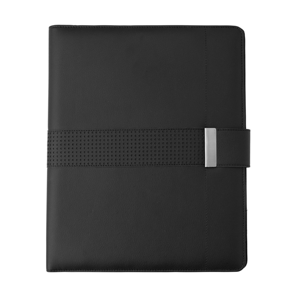 A4 PU Folder with magnetic closing. in black