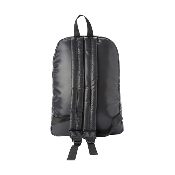 Polyester 240D backpack. in black