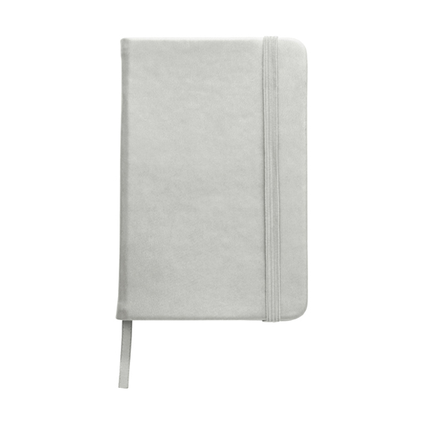 A5 Notebook with a soft PU cover in silver