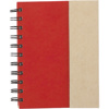 Wire bound notebook. in red