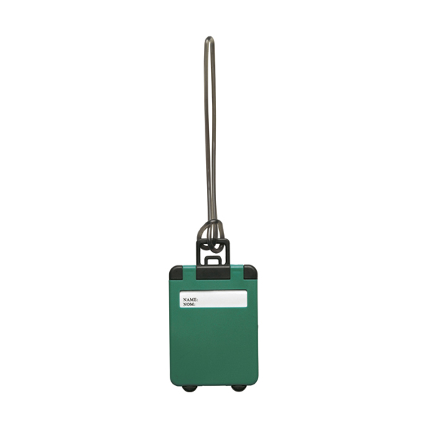 Luggage tag in green