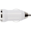 Plastic car power adapter. in white