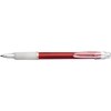 Carman ballpen with blue ink. in red