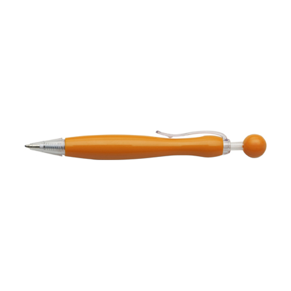 Mirate ballpen with blue ink. in orange
