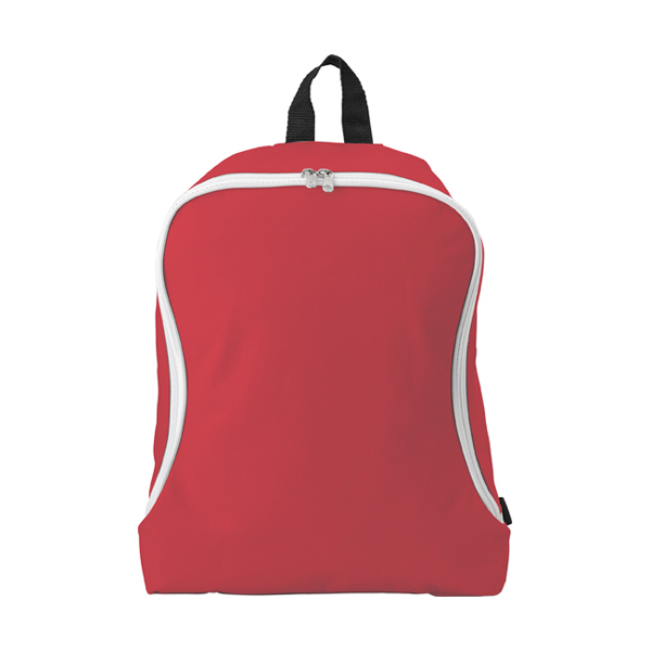 Polyester backpack. in red