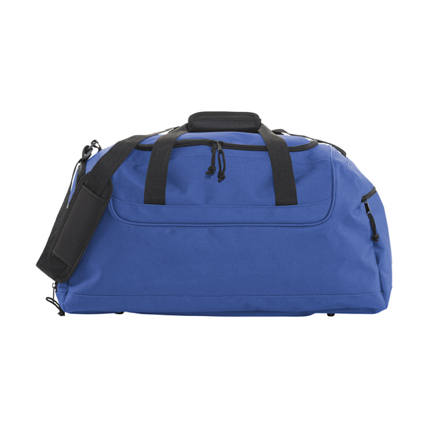 Polyester 600D travel bag. in cobalt-blue