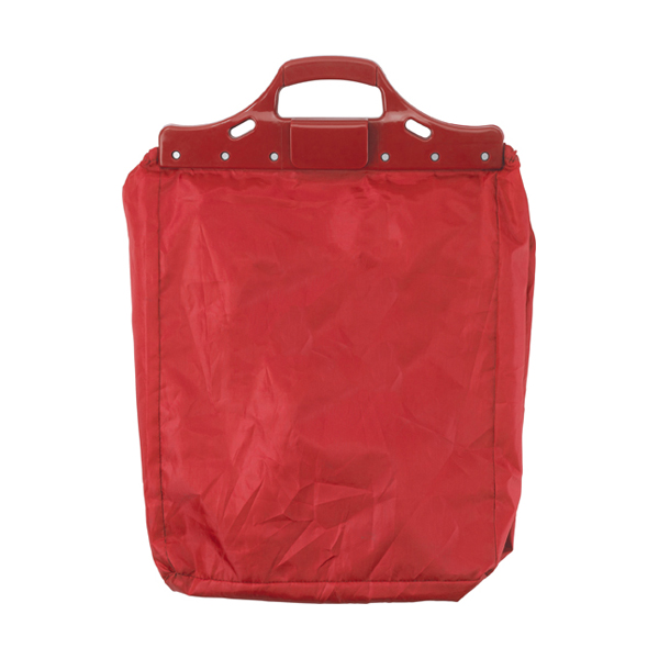Trolley shopping bag. in red